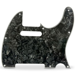 AXLABS - AX-PGT4P8S-BP Pickguard 62 Tele Style 4ply 8 hole black pearl