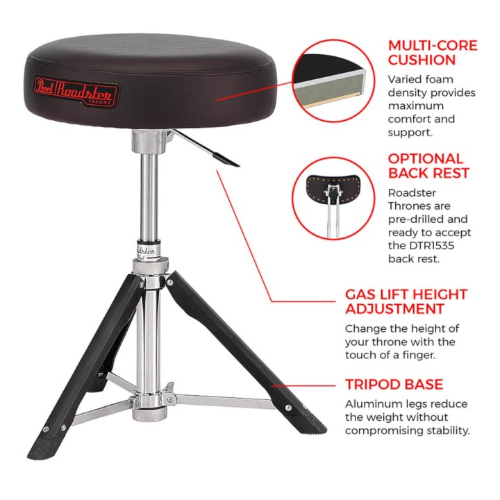 Pearl - D-1500RGL Roadster Hydraulic Throne