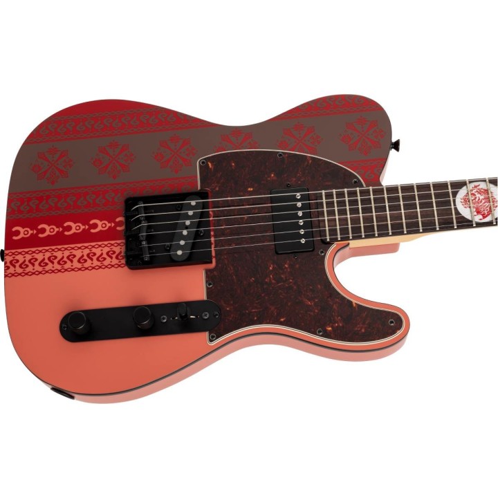 Fender Monster Hunter Rathalos Telecaster, Rosewood Fingerboard, Rathalos Red