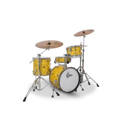 Acquista GRETSCH Shell-Set Catalina Club Cassa da 18" Yellow Satin Flame - Gr814054 - Cc2-J48 online | Merula Strumenti Musicali
