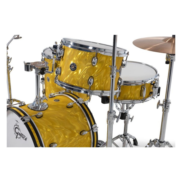 Acquista GRETSCH Shell-Set Catalina Club Cassa da 18" Yellow Satin Flame - Gr814054 - Cc2-J48 online | Merula Strumenti Musicali