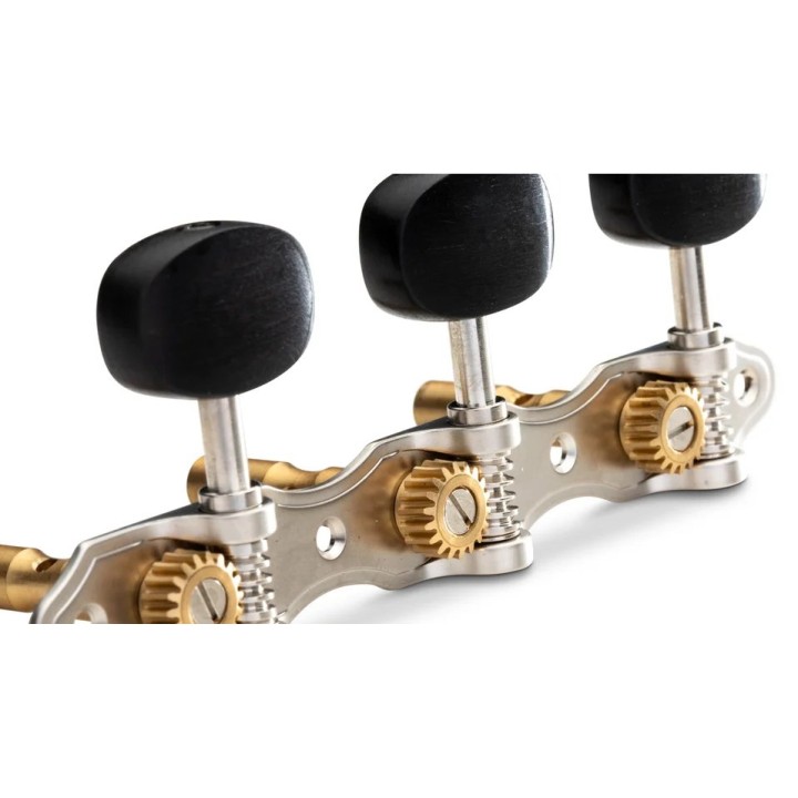 Taylor | 80486 tuner set nickel/ebony buttons, slot head, 6st