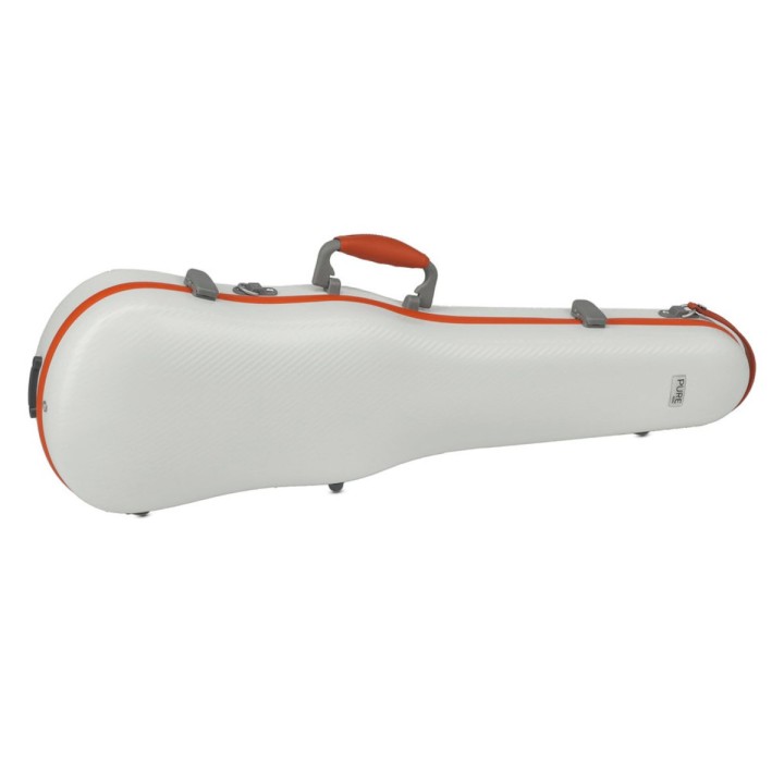 Gewapure - PS351088 Astuccio Sagomato Per Violino Policarbonato Fun 4/4 - 1/2 Bianco/Nero