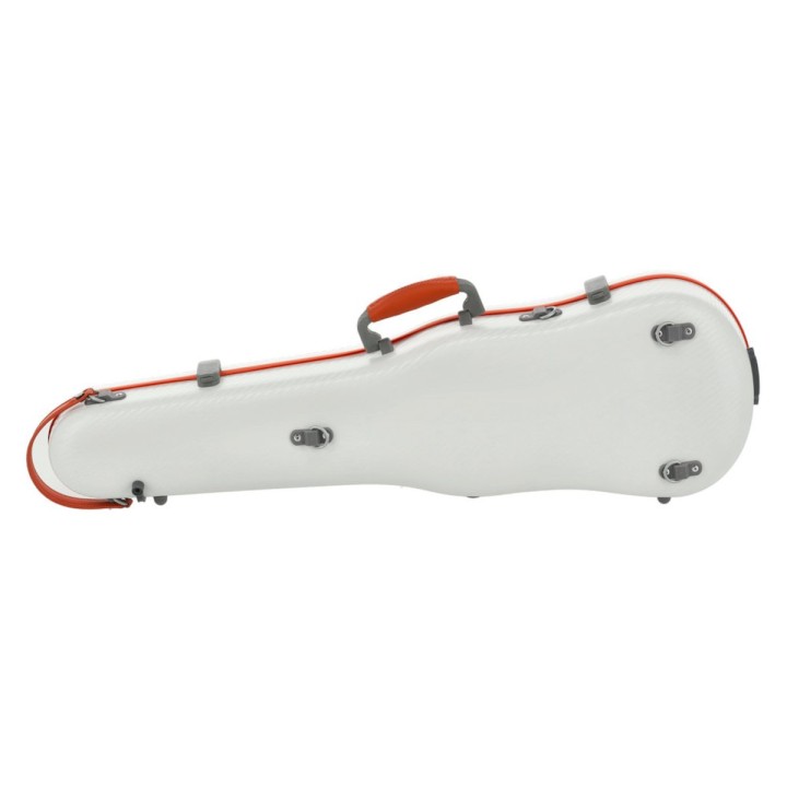Gewapure - PS351088 Astuccio Sagomato Per Violino Policarbonato Fun 4/4 - 1/2 Bianco/Nero