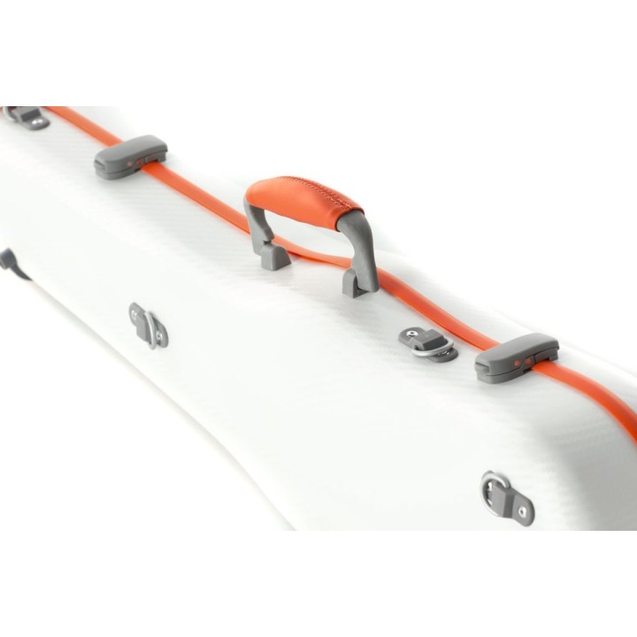 Gewapure - PS351088 Astuccio Sagomato Per Violino Policarbonato Fun 4/4 - 1/2 Bianco/Nero