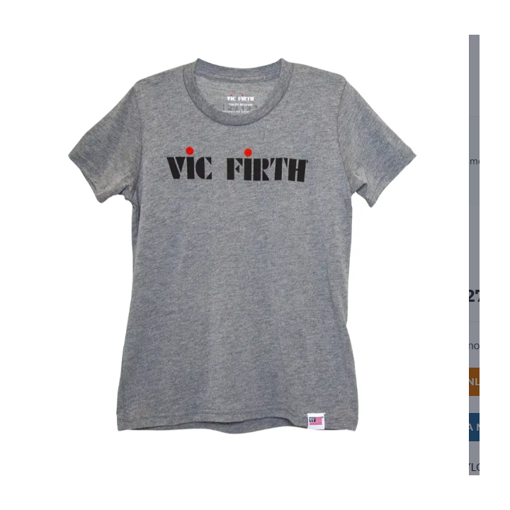 Acquista Vic Firth Pts20ylogol - Youth Logo Tee - Large online | Merula Strumenti Musicali