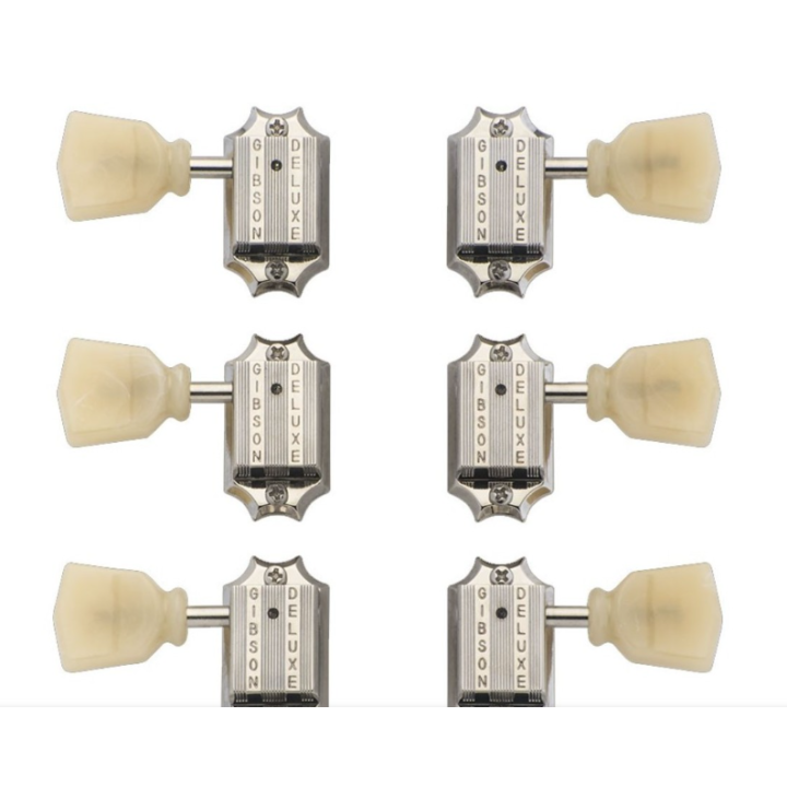 Acquista Gibson Pmmh-050 Deluxe Yellow Key Tuner Set Nickel online | Merula Strumenti Musicali