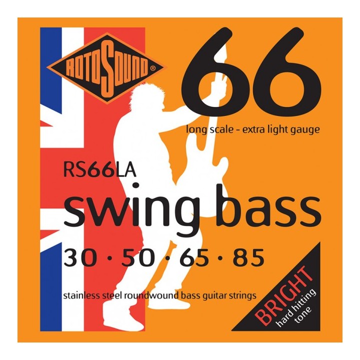 Acquista ROTOSOUND Rs66la Swing Bass 66 Muta Stainless Steel 30-85 online | Merula Strumenti Musicali