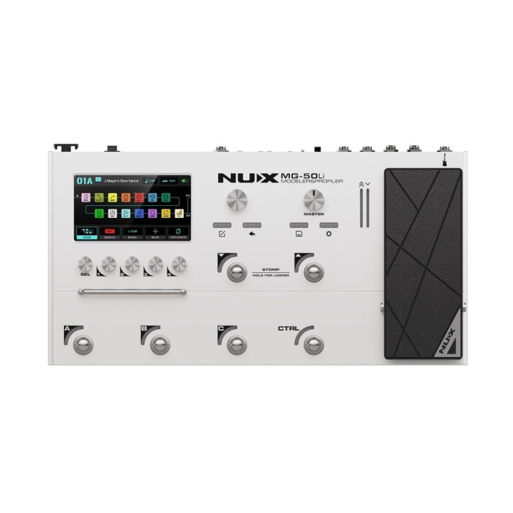 Nux MG-50LI White - Pedaliera Modeler