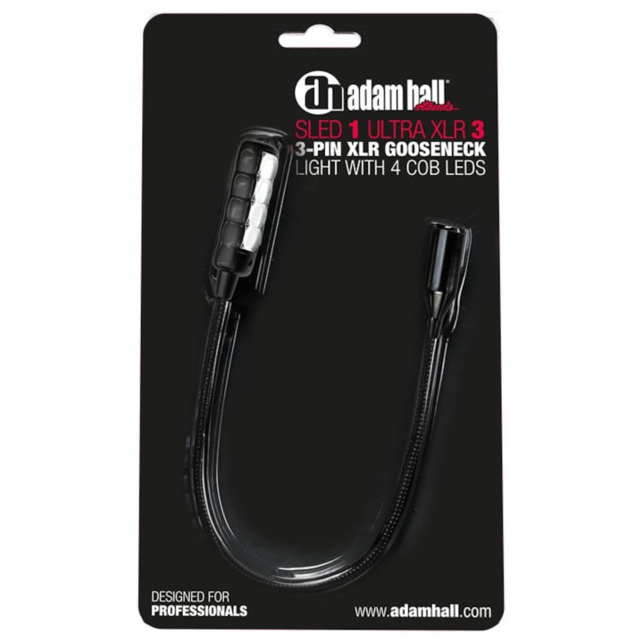 Adam Hall - SLED1 ULTRA XLR 3 Lampada a Collo d'Oca XLR