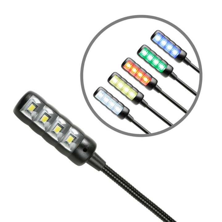 Adam Hall - SLED1 ULTRA XLR 4AC Lampada a Collo d'Oca