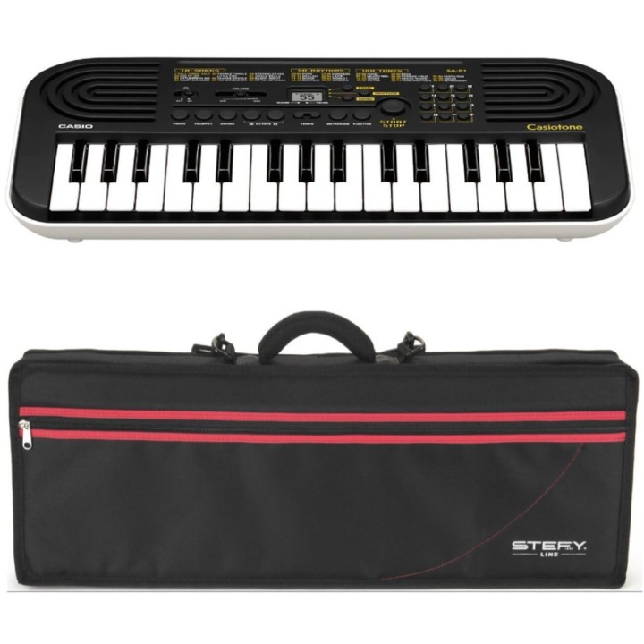 Casio - SA-51 Mini Tastiera 32 Tasti con Borsa