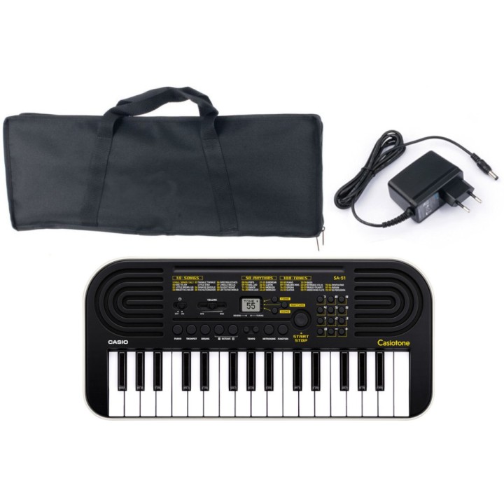 Acquista CASIO Promo Scuola SA-51H7 + Alimentatore + Custodia online | Merula Strumenti Musicali