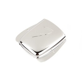 Acquista FENDER Vintage-Style Jazz Bass "F" Bridge Cover, Chrome online | Merula Strumenti Musicali