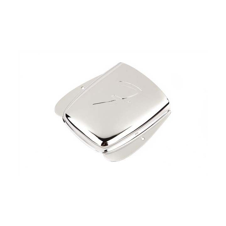 Acquista FENDER Vintage-Style Jazz Bass "F" Bridge Cover, Chrome online | Merula Strumenti Musicali