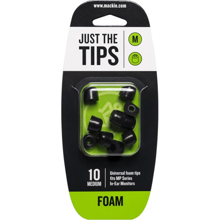 Acquista MACKIE Mp Series Medium Foam Black Tips Kit online | Merula Strumenti Musicali