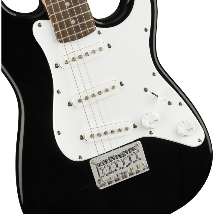 Acquista SQUIER Mini Stratocaster, Laurel Fingerboard, Black online | Merula Strumenti Musicali