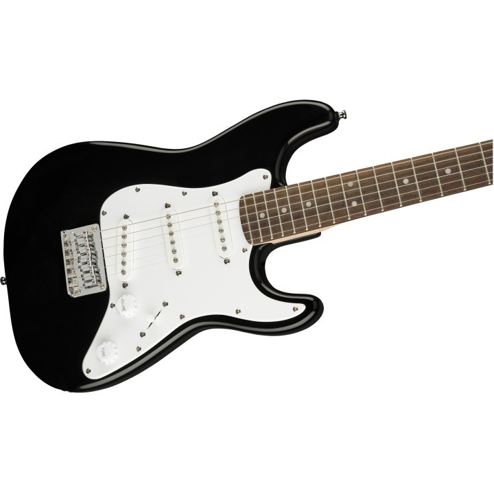 Acquista SQUIER Mini Stratocaster, Laurel Fingerboard, Black online | Merula Strumenti Musicali