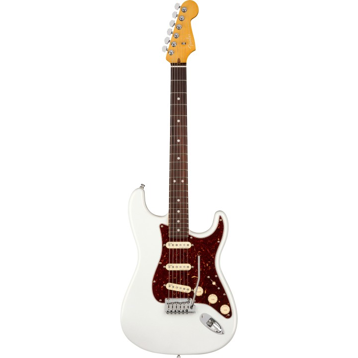 Acquista FENDER American Ultra Stratocaster, Rosewood Fingerboard, Arctic Pearl online | Merula Strumenti Musicali