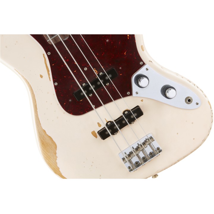 Acquista FENDER Flea Jazz Bass Roadworn Shell Pink 0141020356 online | Merula Strumenti Musicali