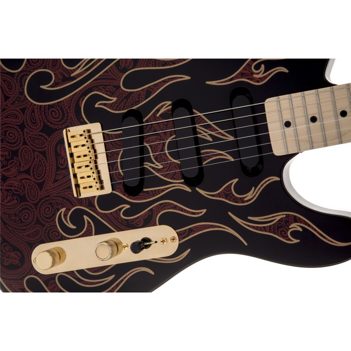 Acquista FENDER James Burton Telecaster, Maple Fingerboard, Red Paisley Flames online | Merula Strumenti Musicali