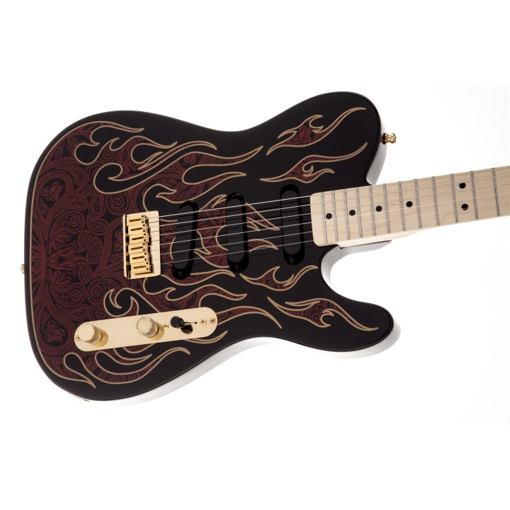 Acquista FENDER James Burton Telecaster, Maple Fingerboard, Red Paisley Flames online | Merula Strumenti Musicali