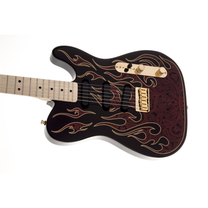 Acquista FENDER James Burton Telecaster, Maple Fingerboard, Red Paisley Flames online | Merula Strumenti Musicali