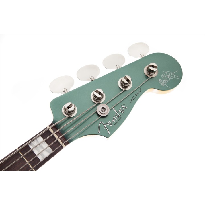 Acquista FENDER Adam Clayton Jazz Bass, Rosewood Fingerboard, Sherwood Green Metallic online | Merula Strumenti Musicali
