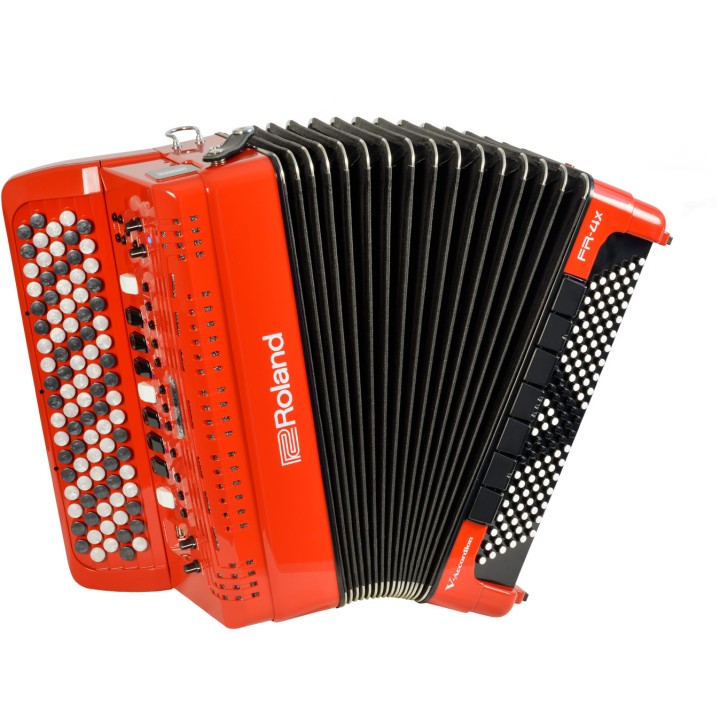 roland fr-4xb red fisarmonia digitale rossa