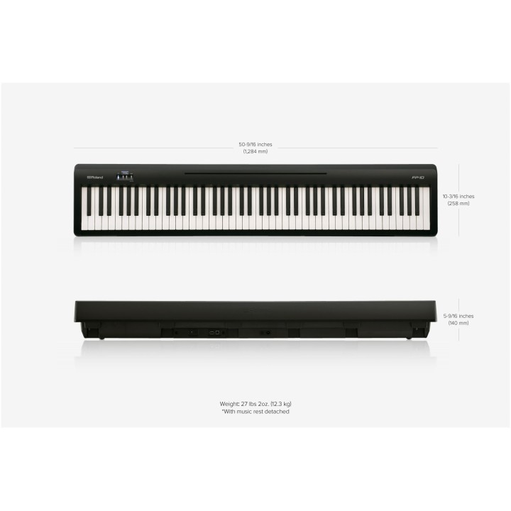 roland fp-10-bk pianoforte digitale