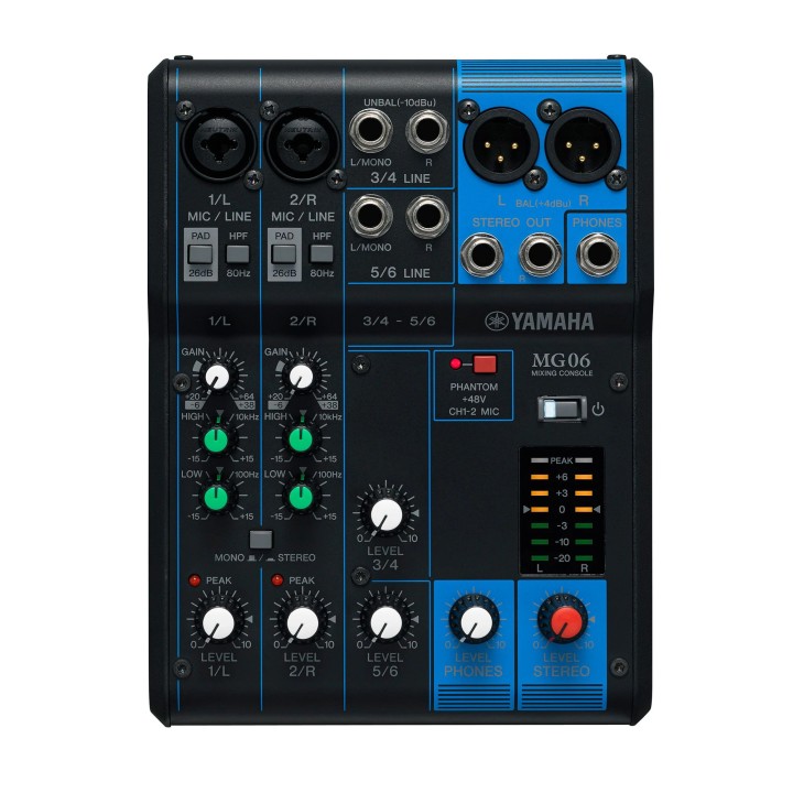 YAMAHA - MG06YEM | Mixer analogico 6 canali