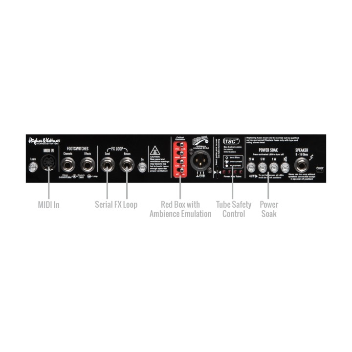 Acquista HUGHES & KETTNER Tube Meister 40 Deluxe Head online | Merula Strumenti Musicali
