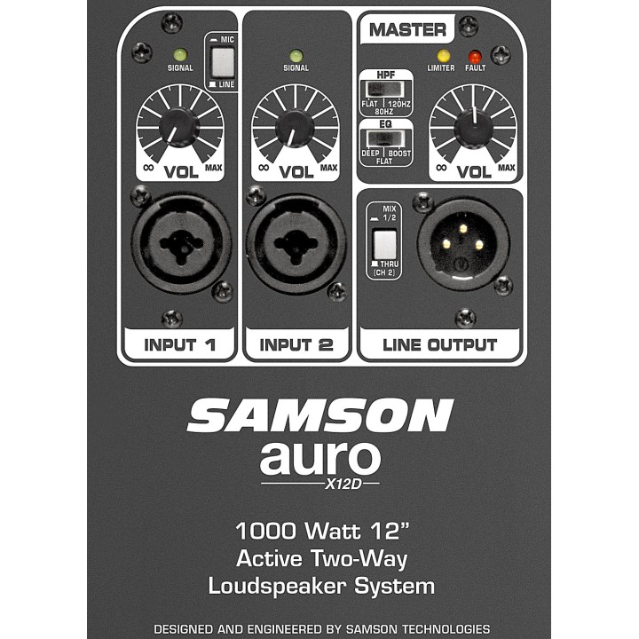 Acquista SAMSON AURO X12D - DIFFUSORE ATTIVO - 1000W online | Merula Strumenti Musicali