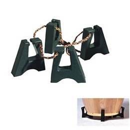 Latin Percussion LP637  Piedini in gomma per congas  Set da 3 pezzi