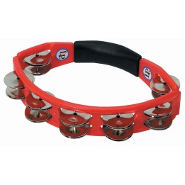 Acquista LATIN PERCUSSION Lp151 Tamburello Cyclop Steel Jingles Red online | Merula Strumenti Musicali
