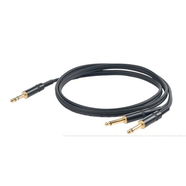 PROEL CHLP 210LU15 Cavo Insert jack stereo doppio mono 1.5m