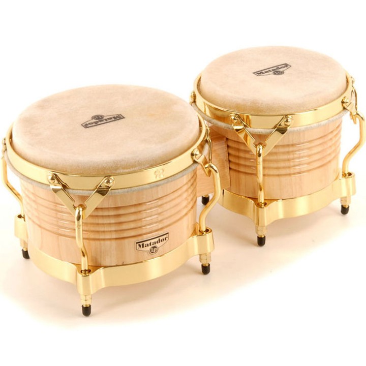 Acquista LATIN PERCUSSION Bongos Matador Wood Natural Gold - M201-Aw online | Merula Strumenti Musicali