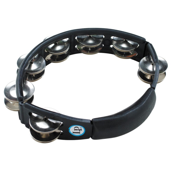 Acquista LATIN PERCUSSION Lp150 Tamburello Cyclop Steel Jingles Blk online | Merula Strumenti Musicali