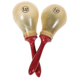 Latin Percussion Macho Maracas - LP394  Coppia di maracas in pelle con manico in legno