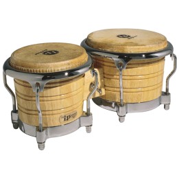 Acquista LATIN PERCUSSION LP201AX2 BONGO CURVE II NAT CHR online | Merula Strumenti Musicali