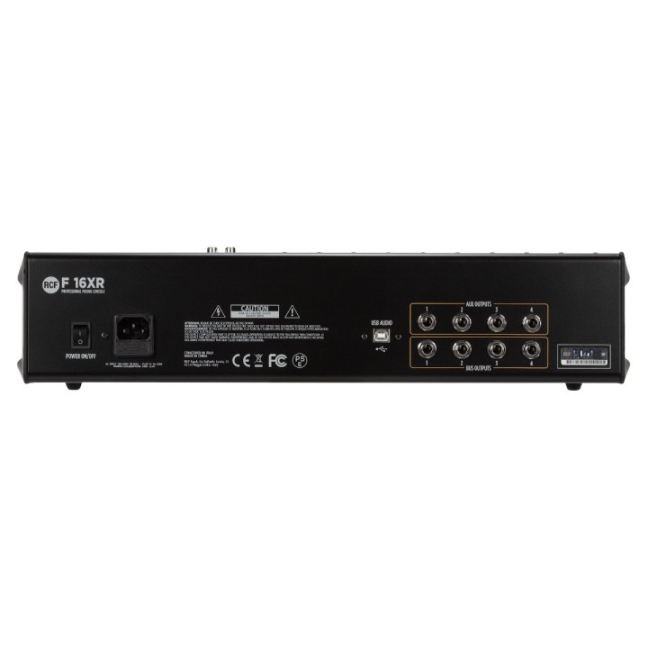 RCF F16XR | Mixer analogico 16 canali con effetti e funzione registrazione