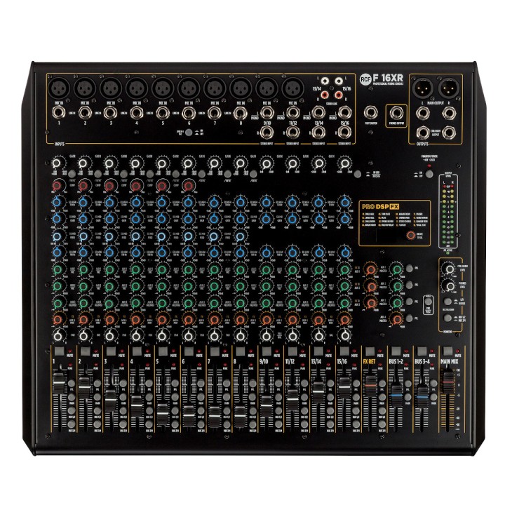 RCF F16XR | Mixer analogico 16 canali con effetti e funzione registrazione