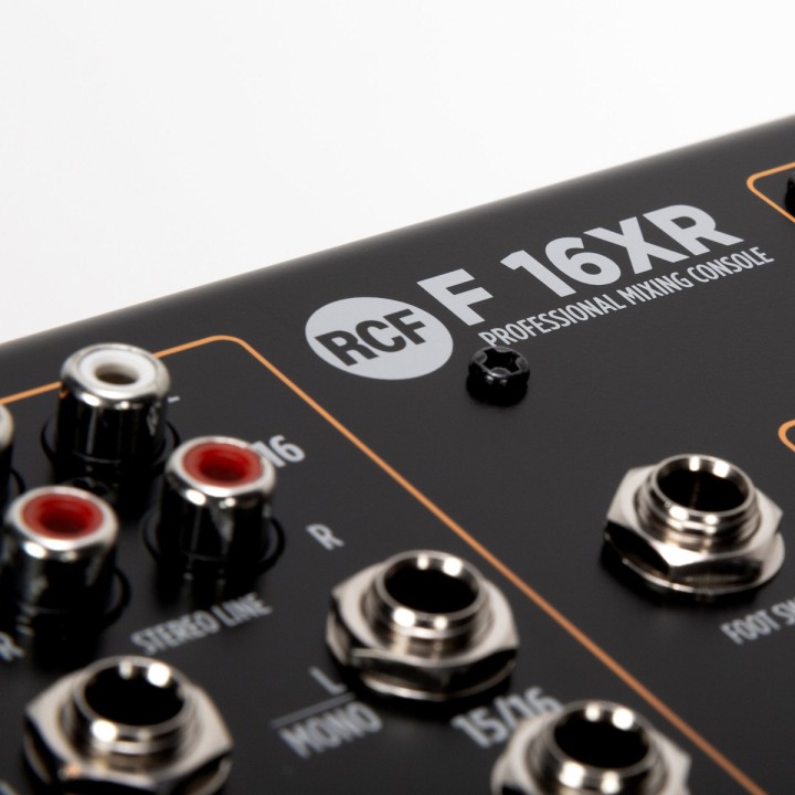 RCF F16XR | Mixer analogico 16 canali con effetti e funzione registrazione