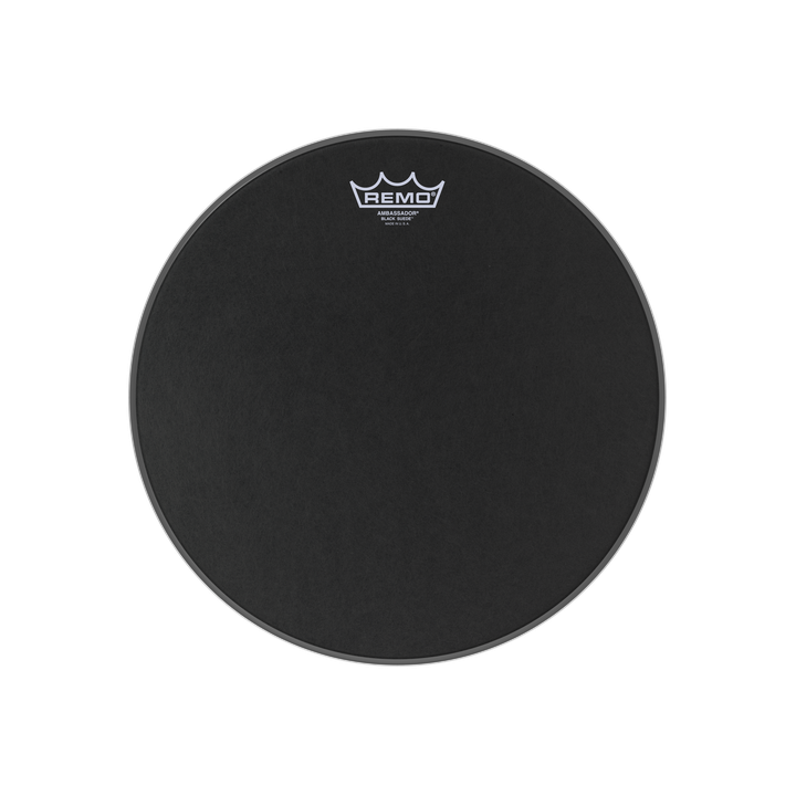 Acquista REMO Ba-0813-Es Ambassador Black Suede 13" online | Merula Strumenti Musicali