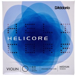 D'Addario - H314-4/4M Corde per Violino 4/4, Helicore, 4/4 Scale, Medium Tension
