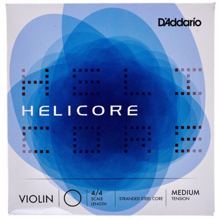 D'Addario - H314-4/4M Corde per Violino 4/4, Helicore, 4/4 Scale, Medium Tension