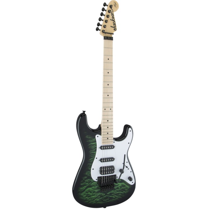 Acquista JACKSON X Series Signature Adrian Smith Sdxqm, Maple Fingerboard, Transparent Green  online | Merula Strumenti Musicali