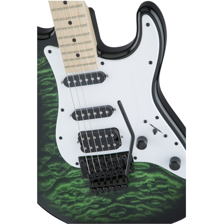 Acquista JACKSON X Series Signature Adrian Smith Sdxqm, Maple Fingerboard, Transparent Green  online | Merula Strumenti Musicali