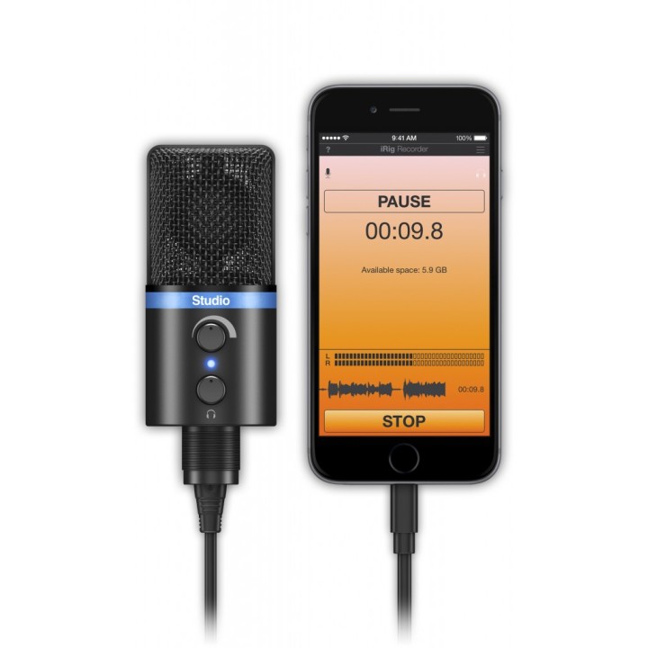 ik multimedia irig mic studio black