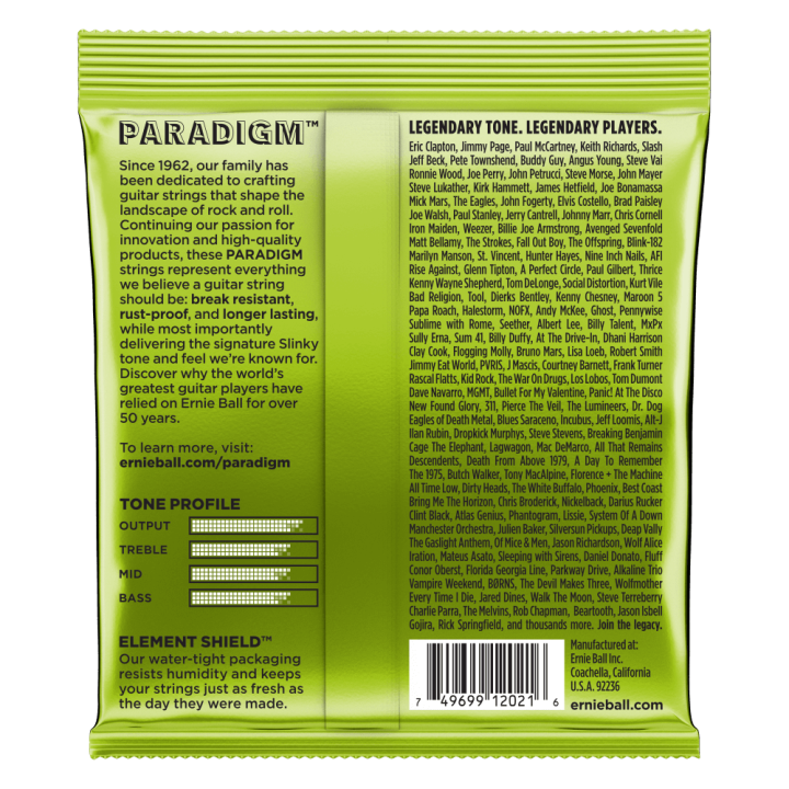 Acquista ERNIE BALL 2021 PARADIGM REGULAR SLINKY 10-46 online | Merula Strumenti Musicali